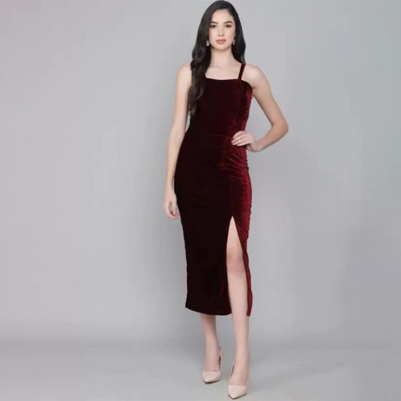 https://fabrora.in/products/maroon-velvet-sheath-midi-dress