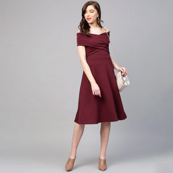 https://fabrora.in/products/off-shoulder-pleated-fit-flare-dress