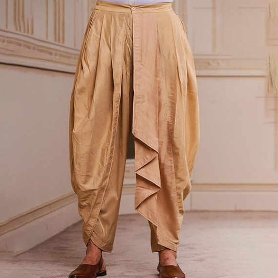 https://fabrora.in/products/men-beige-solid-draped-dhoti-pants