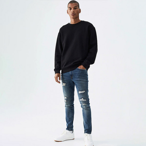 https://fabrora.in/products/men-blue-mildly-distressed-jeans