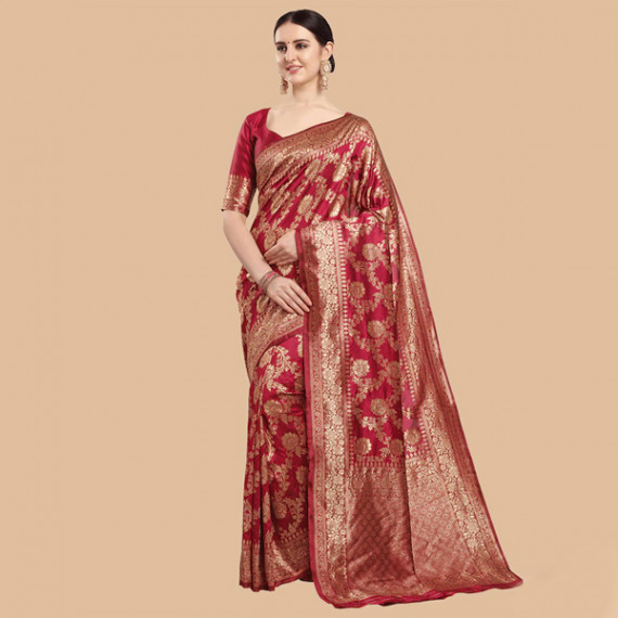 https://fabrora.in/products/maroon-gold-ethnic-motifs-zari-silk-blend-banarasi-saree