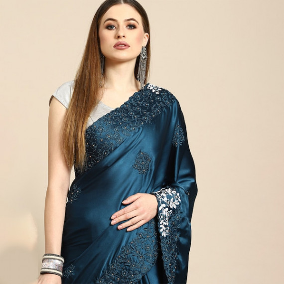 https://fabrora.in/products/blue-floral-embroidered-satin-saree