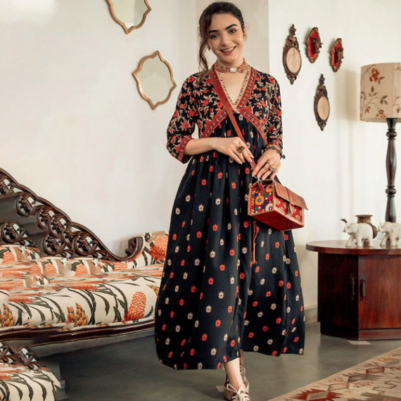 https://fabrora.in/products/black-orange-ethnic-motifs-printed-maxi-dress