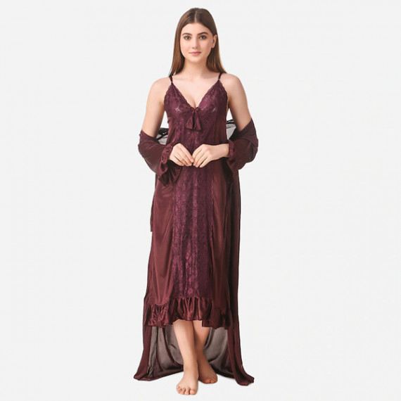 https://fabrora.in/products/brown-maxi-satin-solid-nightwear-set